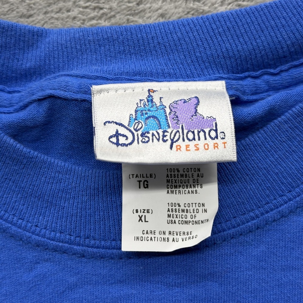 Vintage‎ Disneyland Resort Shirt Mens XL Blue 2004 Mickey Graphic Tee 2000s - Picture 6 of 9